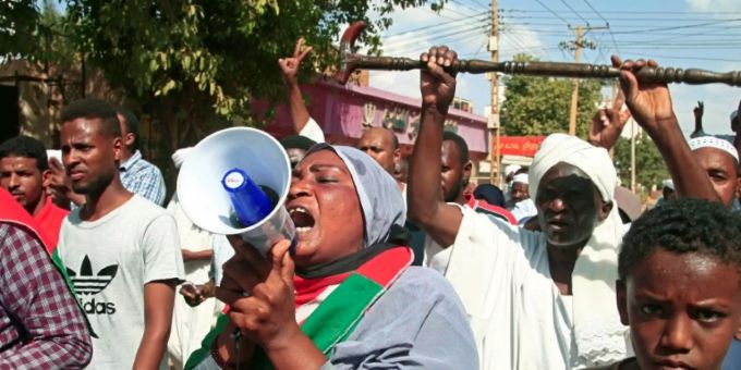 Demonstration gegen Putsch im Sudan Demonstration gegen Putsch im Sudan