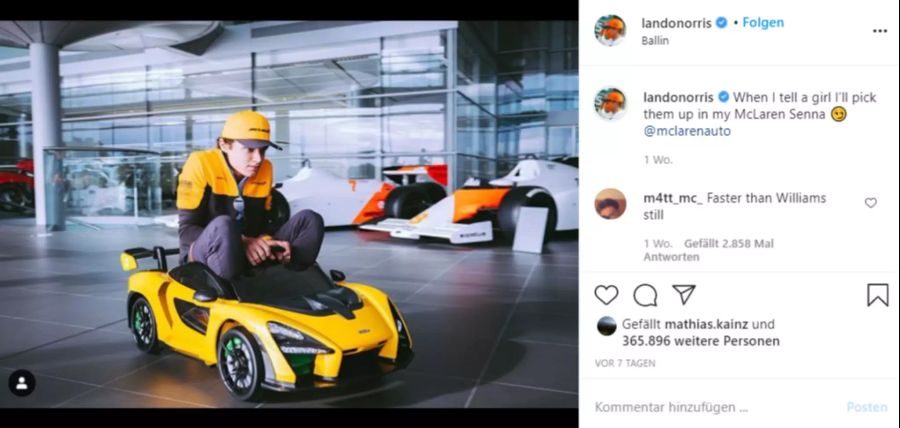 Lando Norris ist für seinen Humor bekannt.