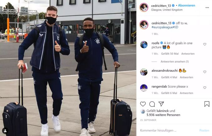 Der gebürtige Basler (hier mit Teamkollege Jermain Defoe) fühlt sich in in seinem neuen Team wohl. Cedric Itten