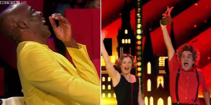 «Das Supertalent 2020»: Bruce Darnell bekommt einen Lachflash. «Das Supertalent 2020»