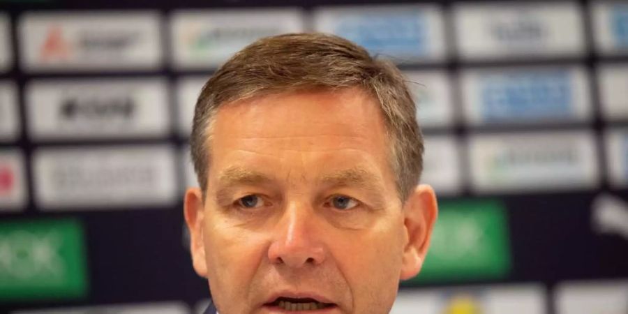 Alfred Gislason ist der Bundestrainer der Handballer. Foto: Federico Gambarini/dpa