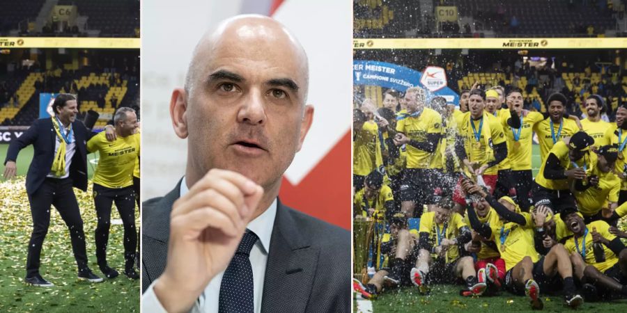 Meisterfeier YB Alain Berset