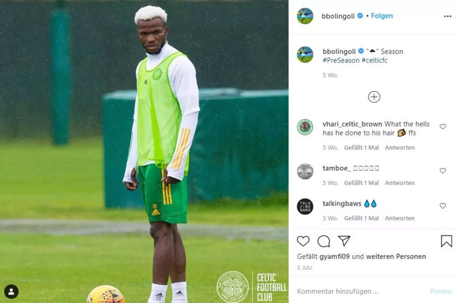 Der 25-jährige Verteidiger steht seit 	Juli 2019 bei Celtic Glasgow unter Vertrag.