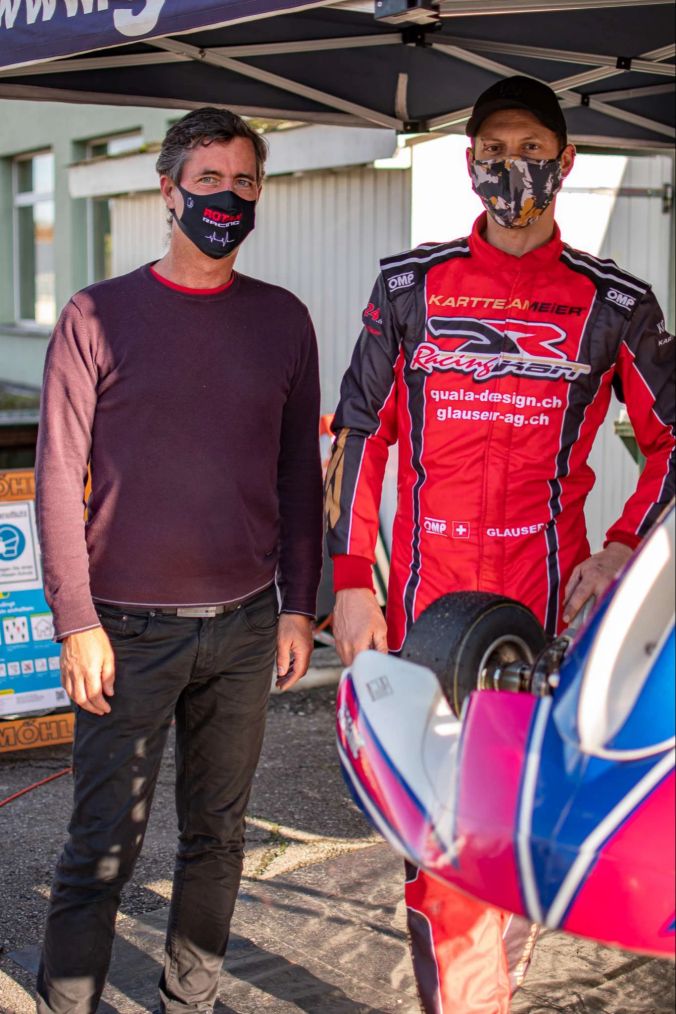 vl: Organisator Reto Carigiet und Kategorie DD2 Rotax Sieger Alessandro Glauser.