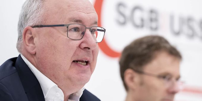 In seiner 1.-Mai-Rede in Le Sentier VD lobte Gewerkschaftschef Pierre-Yves Maillard die verbindende Solidarität der Arbeitswelt. (Archivbild) Pierre-Yves Maillard