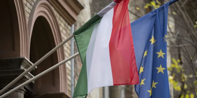 Ungarn Europa EU Flaggen