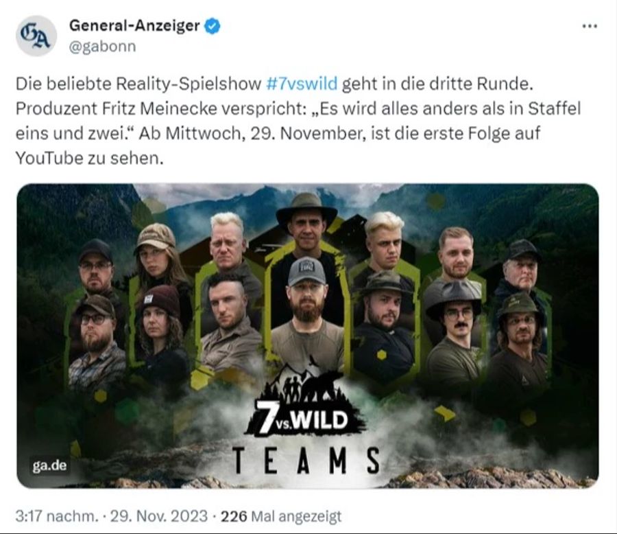 7 vs wild auf youtube