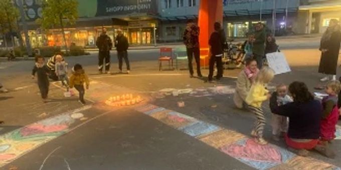 Mahnwache gegen den Krieg in Schlieren. Mahnwache