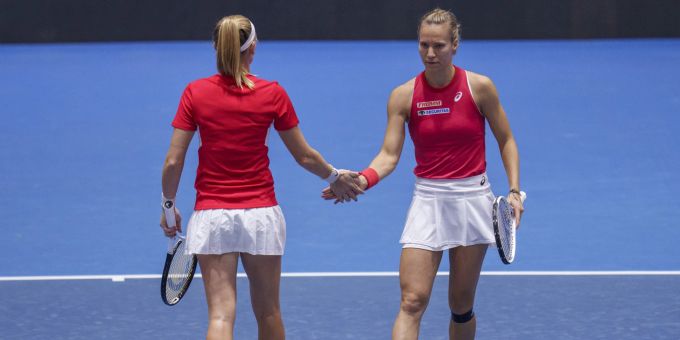 Viktorija Golubic, Jil Teichmann und ihr Team scheitern an der Titelverteidigung beim Billie Jean King Cup. Billie Jean King Cup