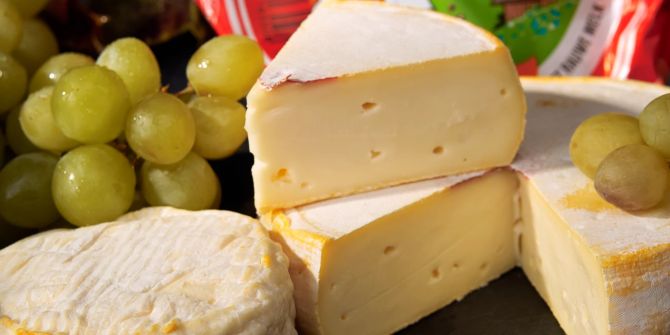 Französische Trauben mit Käse