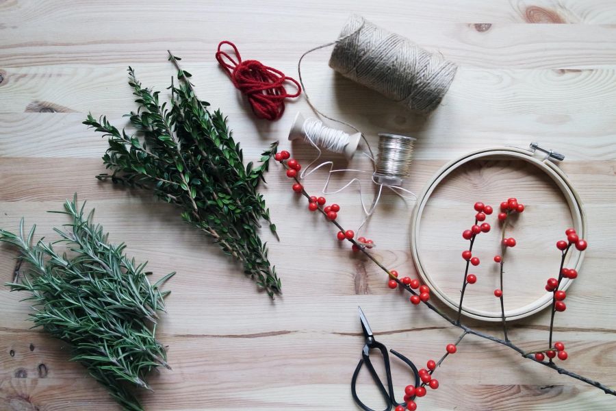 Adventskranz, originell, Weihnachten.