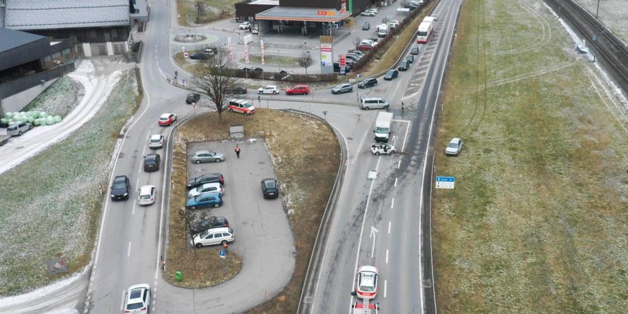 Unfall in Graubünden.