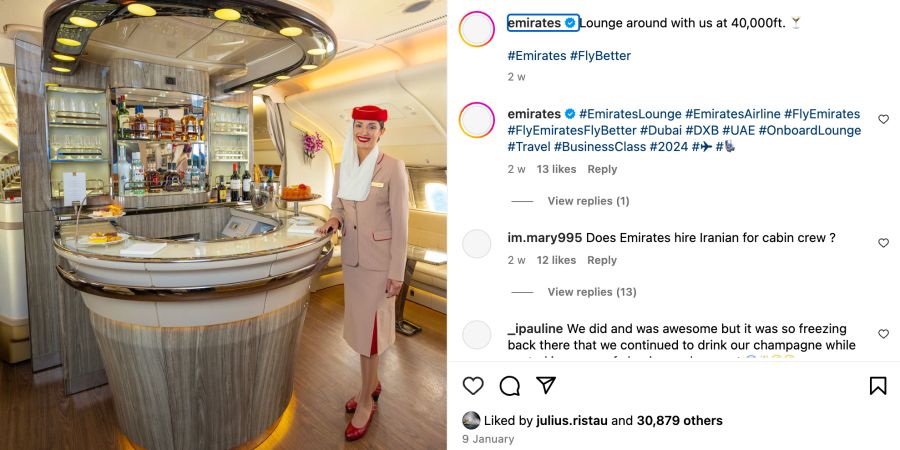 Wer im A380 ein Business-Class-Ticket bucht, darf sich auf einen Drink in der exklusiven Sky Bar freuen.