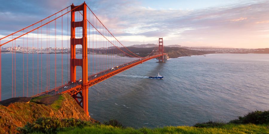 usa, brücke, fluss