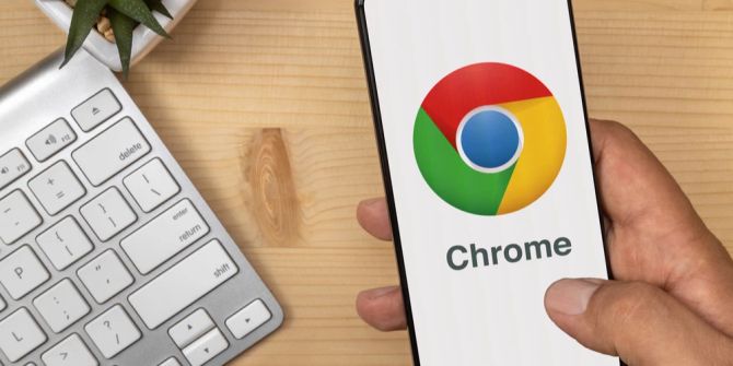 Smartphone Icon Google Chrome Tastatur Hand Tisch