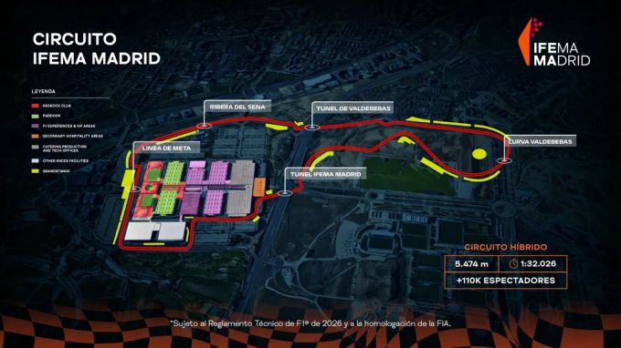 So sieht der aktuelle Plan für den «Circuito Ifema Madrid» aus. Formel 1 Madrid-GP