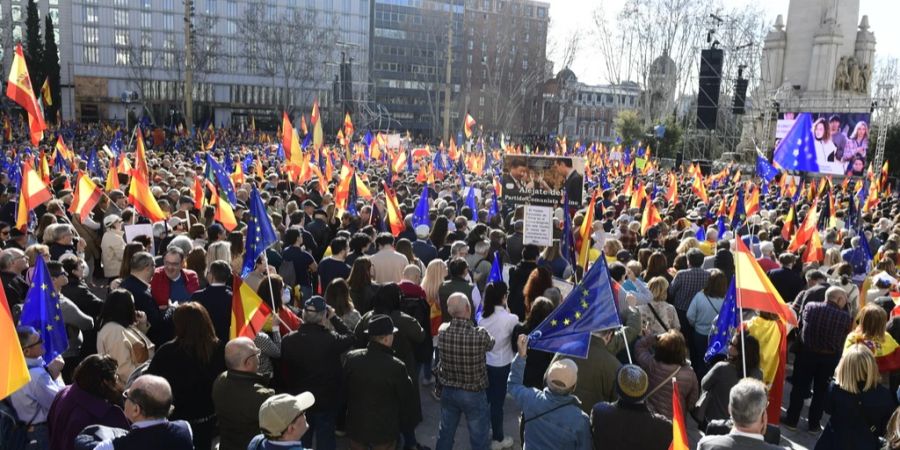 Spanien Proteste Amnestie Separatisten