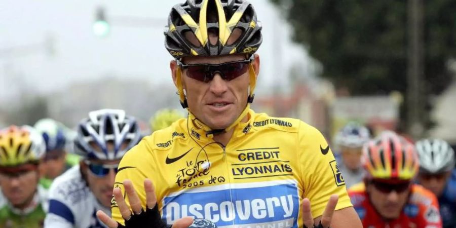 Feiert seinen 50. Geburtstag: Lance Armstrong. Foto: Olivier Hoslet/EPA FILE/dpa