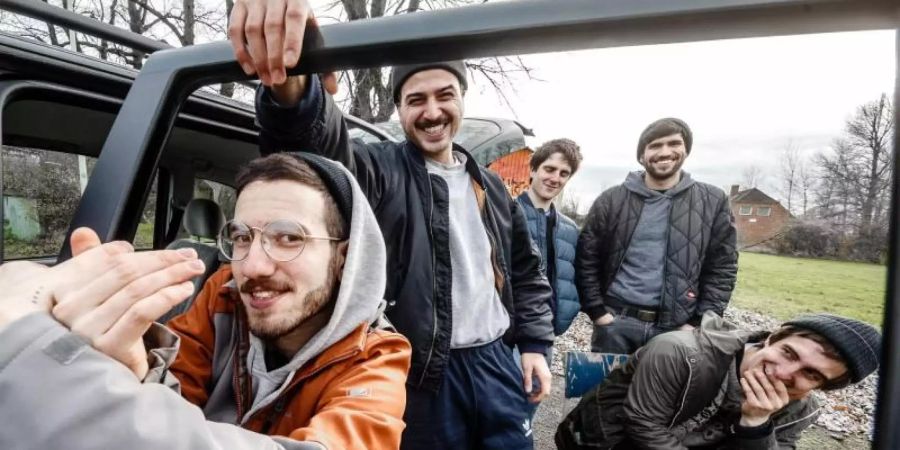 Die Indie-Rock-Band Leoniden hat es an die Spitze der Charts geschafft. Foto: picture alliance / Markus Scholz/dpa