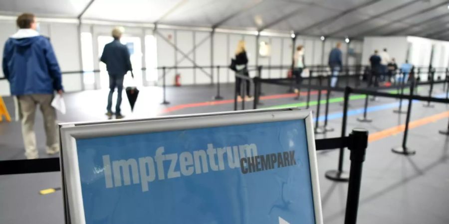 Impfzentrum in Leverkusen