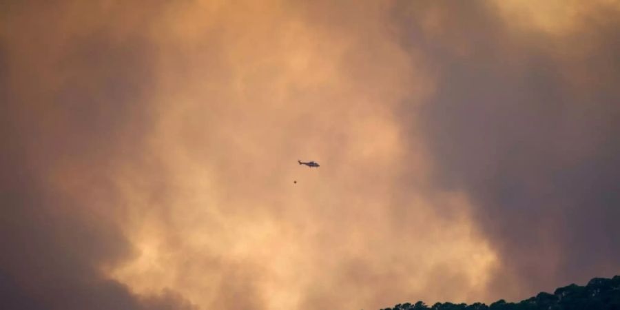 Löschhubschrauber in der Provinz Málaga