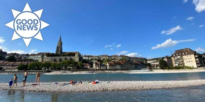 Good News - Bern freut sich jetzt über schmucken Kiesstrand