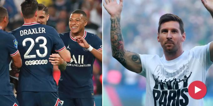 Fans drehen durch! - Lionel Messi bei PSG-Sieg im Stadion vorgestellt