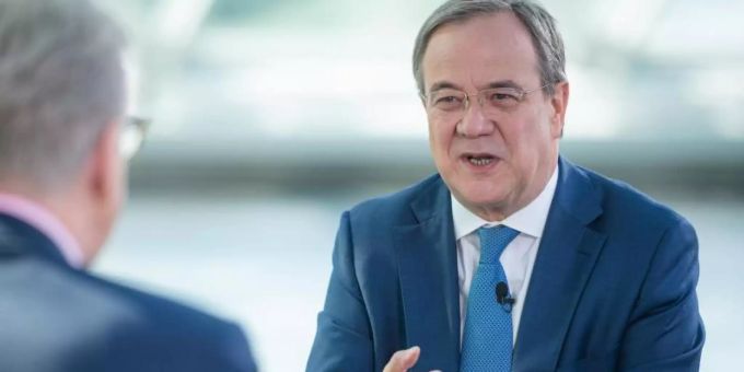 CDU-Chef Armin Laschet verteidigt das Verhalten der Thüringer CDU-Abgeordneten. Foto: Marius Becker/ZDF/dpa christlich demokratische union deutschlands