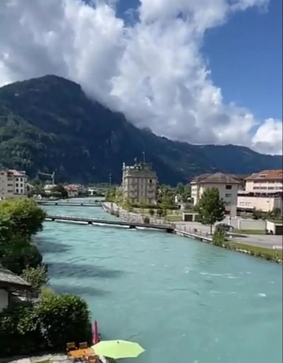 Unwetter Aare interlaken