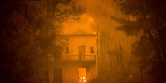 Waldbrand in Griechenland Waldbrand in Griechenland