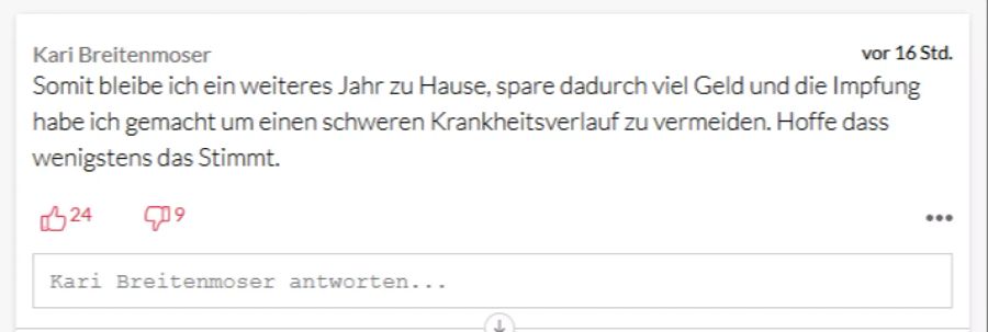 Kari Breitenmoser siehts positiv: Das Portemonnai dankt ihm, dass er erneut auf die Ferien verzichten muss.