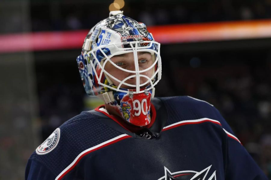 In der NHL war Kivlenieks Teamkollege von Elvis Merzlikins bei den Columbus Blue Jackets.