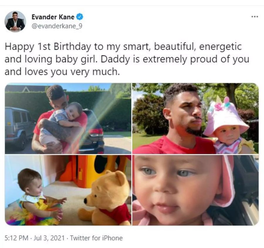 Evander Kane hat zusammen mit Anna eine Tochter.