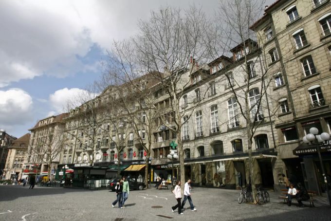 Im Quartier St. François in Lausanne kam es zu dem Vorfall. st-francois