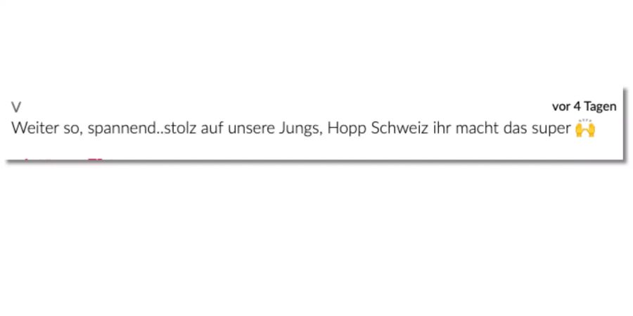 Nun hagelts Lob für das Team.