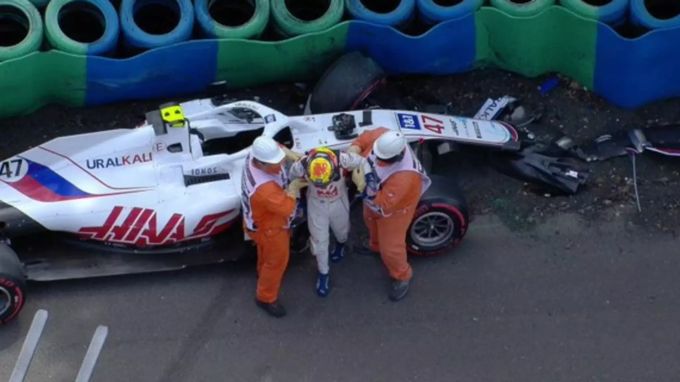 Im Training zum Ungarn-GP setzte Mick Schumacher sein Auto heftig in die Wand. Mick Schumacher Formel 1