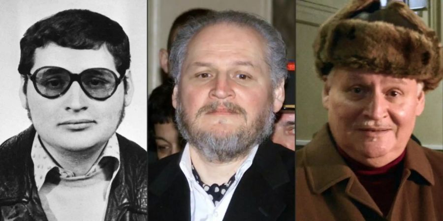 Carlos: In den 70er Jahren, 2001 und 2013 (v.l.n.r.)