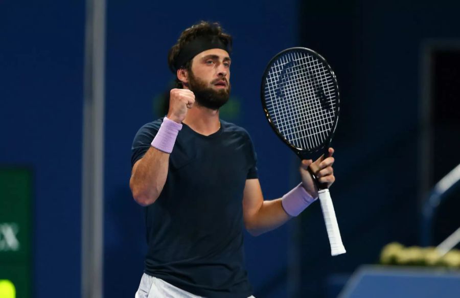 In Doha scheitert er bei seinem Comeback an Nikoloz Basilashvili.