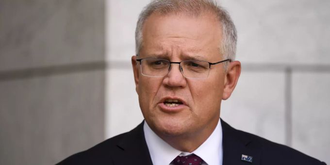Australiens Premierminister Scott Morrison will im Streit mit Facebook nicht nachgeben. scott morrison