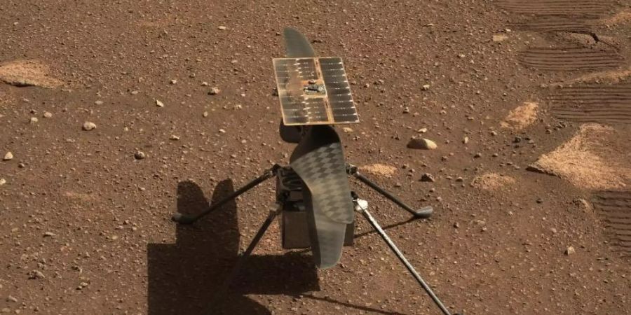 Der Mini-Hubschrauber «Ingenuity» auf dem Mars. Foto: Nasa/Jpl-Caltech/ZUMA Wire/dpa