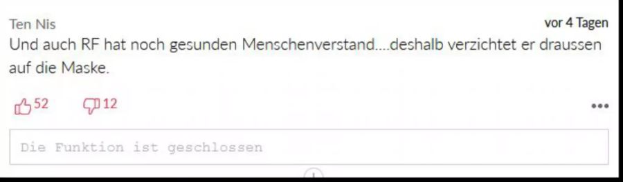 Die Nau.ch-Leser stimmen Roger Federer zu.