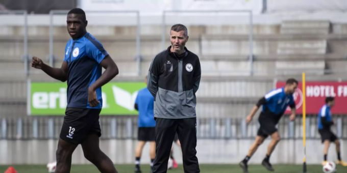 Der FC Wil im Training. Alex Frei und sein Trainerteam können auf viele junge Akteure zurückgreifen. (Archivbild) FC Wil
