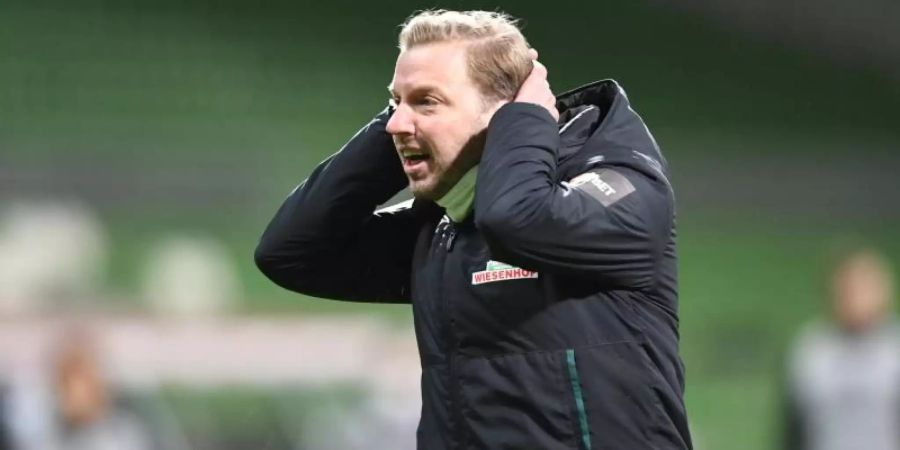Trainer Florian Kohfeldt steckt mit Werder im Kampf um den Klassenerhalt. Foto: Carmen Jaspersen/dpa