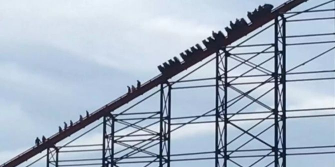 Achterbahn Blackpool Vergnügungspark