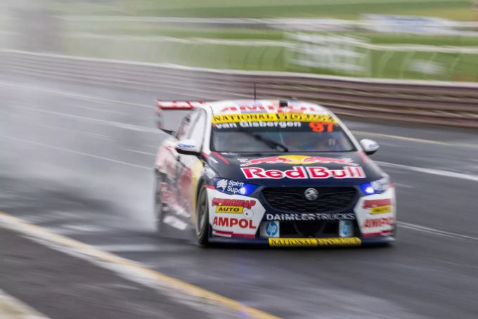 Shane van Gisbergen (Holden ZB Commodore) beim Rennen der Supercars-Serie in Sandown (Australien). Shane van Gisbergen Supercars