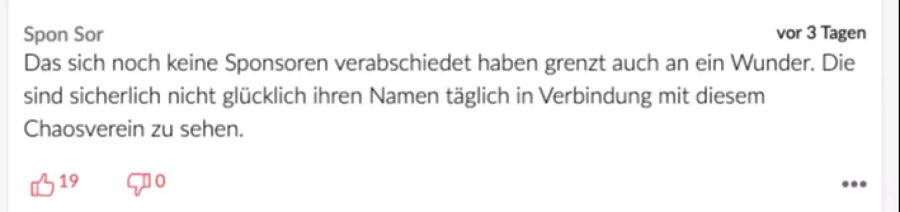 Und Spon Sor meint, dass noch keine Sponsoren abgesprungen seien, grenze an ein Wunder.