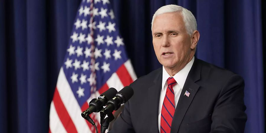 Mike Pence spricht auf einer Veranstaltung. Foto: Susan Walsh/AP/dpa