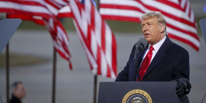 President Donald Trump speaks at a campaign rally Friday, Oct. 30, 2020, in Rochester, Minn. (AP Photo/Bruce Kluckhohn) Election 2020 Trump