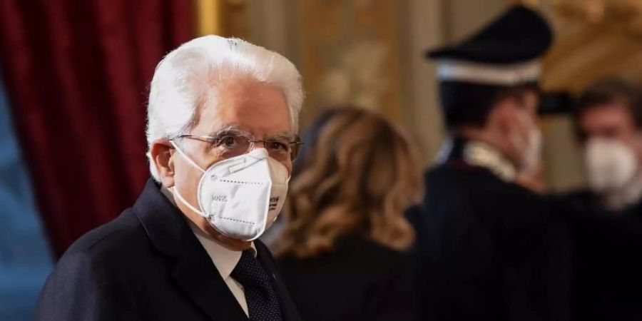 Staatspräsident Sergio Mattarella muss sich nach Contes Rücktritt darum kümmern, dass Italien eine neue Regierung bekommt. Foto: Alessandro Di Meo/POOL Ansa/LaPresse via ZUMA Press/dpa