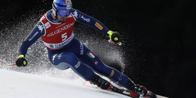 Dominik Paris ist als einziger Fahrer schneller als Beat Feuz. Dominik Paris Beat Feuz